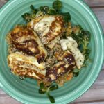 Linsensalat mit Halloumi