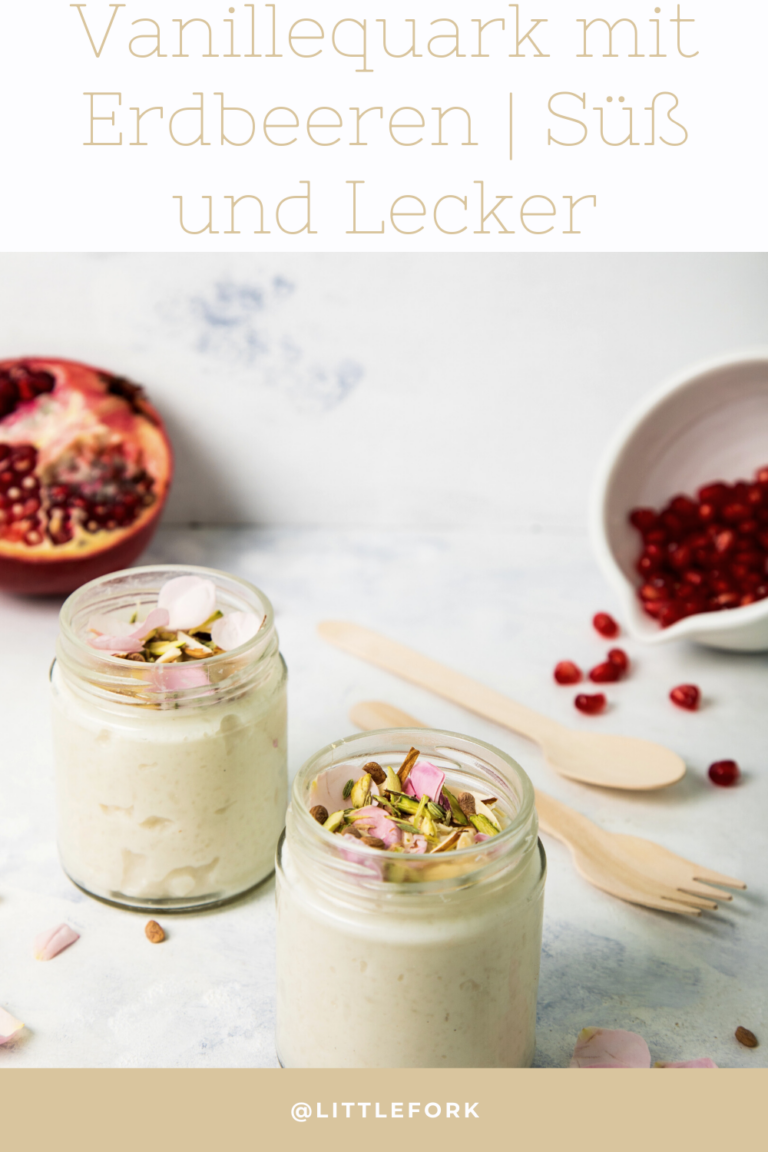 Vanillequark mit Erdbeeren | Süß und Lecker | LITTLEFORK