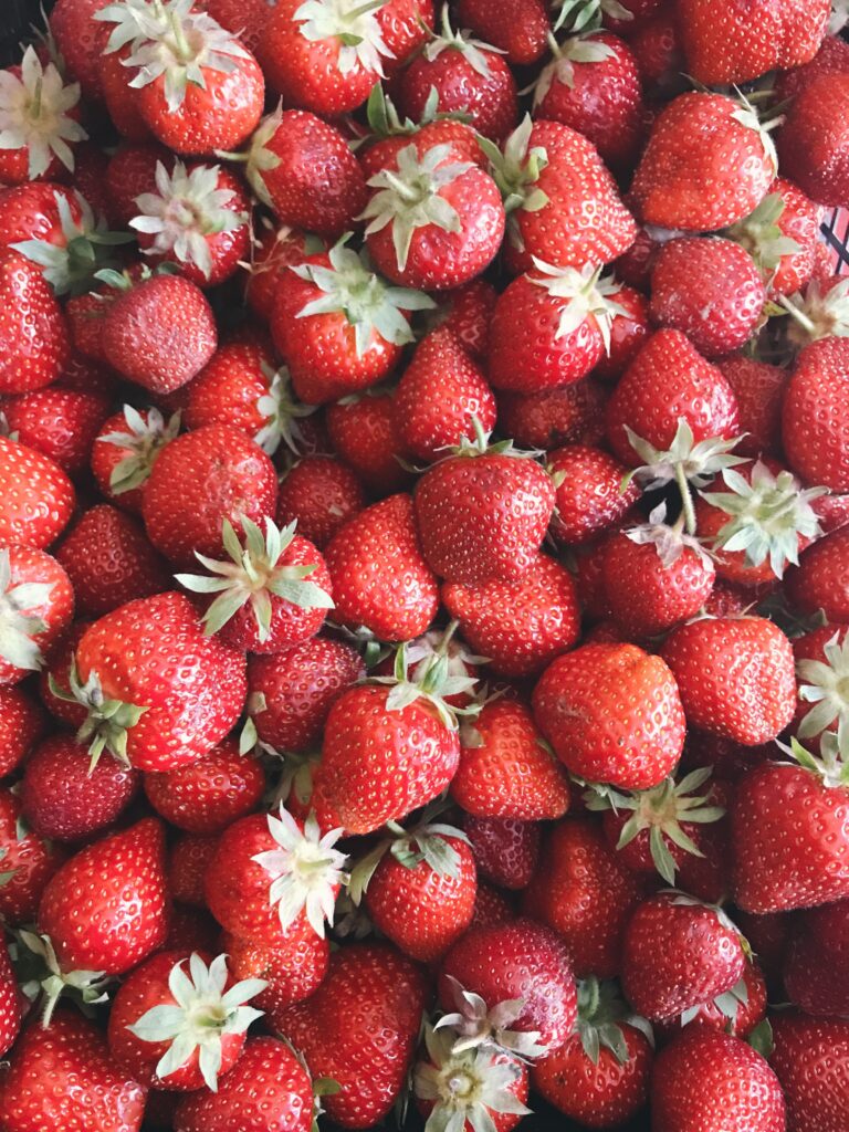 Vanillequark mit Erdbeeren
